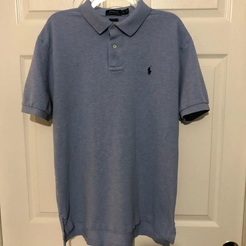 POLO by Ralph Lauren Men’s LightBlue Polo Shirt XL